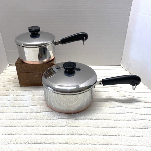 Revere Ware Kitchen Revere Ware Quart And 2 Quart Pots With Lids